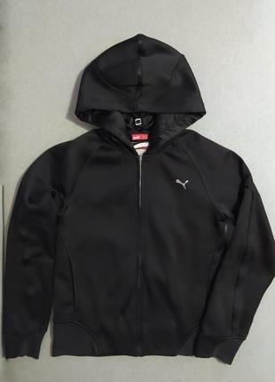 Утеплена спортивна кофта zip, толстовка оригінал, puma р. 38 (s-m)