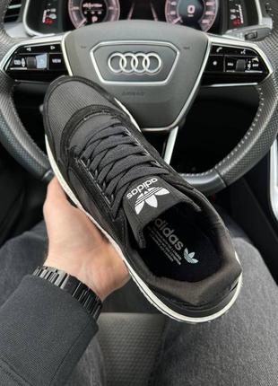 Чоловічі кросівки adidas originals zx 500 black white2 фото