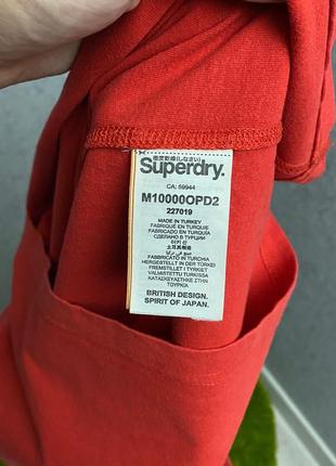 Красная футболка от бренда superdry6 фото