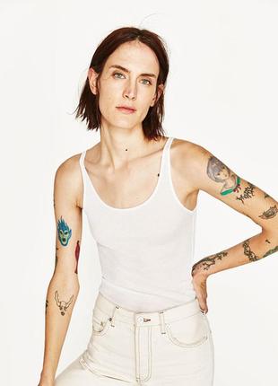 Супермягкие майка базовая из лиоселла от zara,p. m