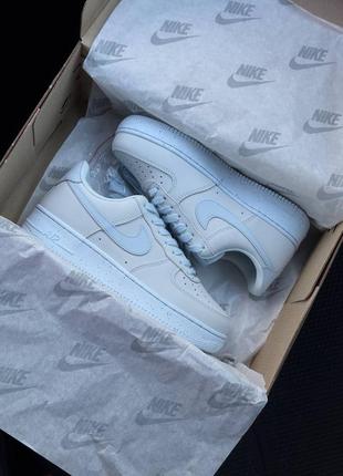 ✔️жіночі кросівки nike air force 1 gray blue9 фото