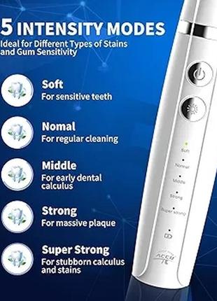 Сток ультразвукова акумуляторна чистка зубів accu