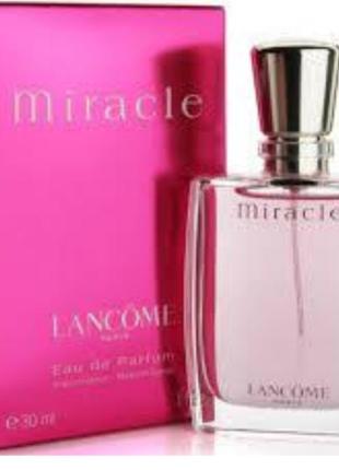 Оригинальный lancome miracle 30 ml ( звеном меракл) парфюмированная вода1 фото