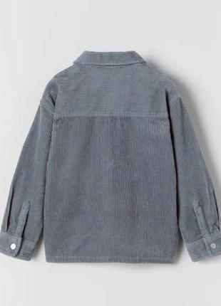 Крутая вельветовая рубашка/куртка zara на подростка 11-12лет.2 фото