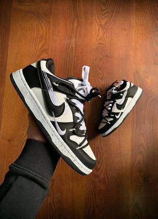 Кроссовки женские nike sb dunk low pro black &amp; white👟9 фото