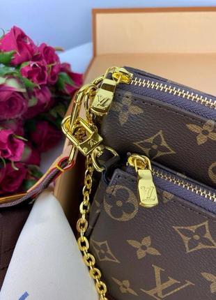 Сумка луї віттон коричнева louis vuitton multi pochette brown3 фото