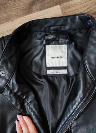 Мужская кожанка pull &amp; bear2 фото