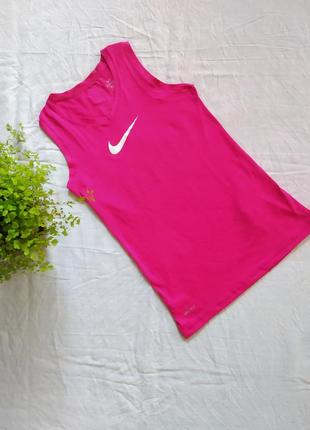 Спортивная майка с v образным вырезом горловины бренда nike  dri-fit uk 8 eur 36