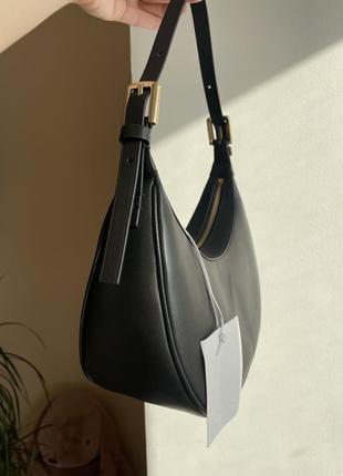 Сумка cos оригинал натуральная кожа cos half moon bag