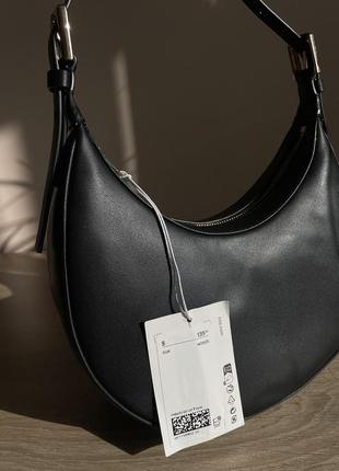 Сумка cos оригінал натуральна шкіра cos half moon bag8 фото