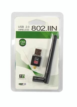 Wi-fi адаптер від usb, wireless 802.11n. для пк, ноутбуків, приставок