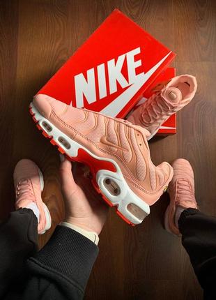 Кросівки жіночі nike air max tn premium rose & white👟5 фото