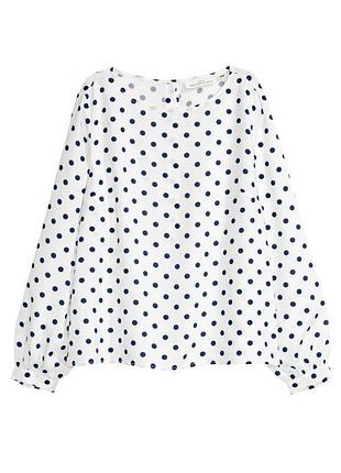 Блузка в горошок h&amp;m.