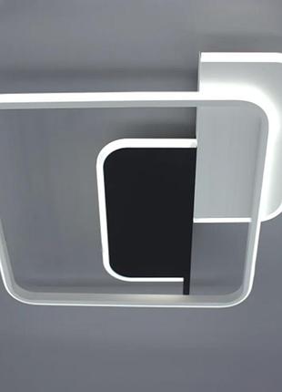 Керована світлодіодна люстра esllse code 70w 3s-500х490х55-white/black