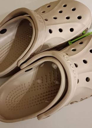 Crocs baya clog сабо бежевые женские крокс байа, w9 /39-40.7 фото