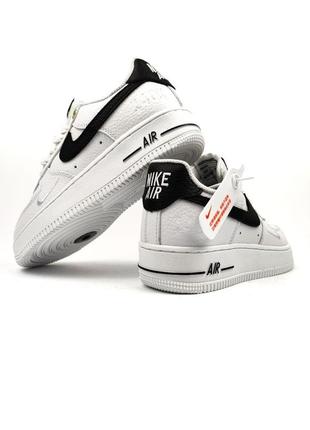 Кроссовки nike air force 1 af-1 white black3 фото