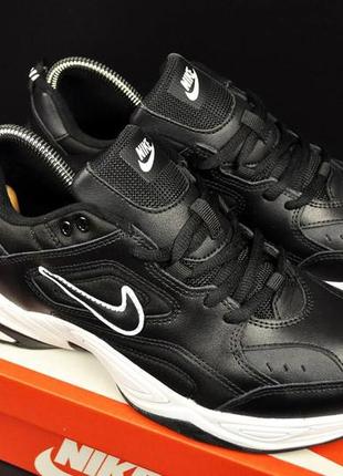 Кросівки чоловічі nike m2k tekno black & white👟2 фото