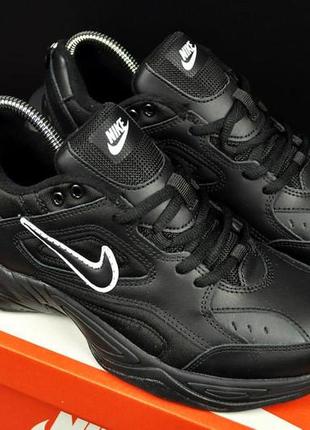 Кроссовки мужские nike m2k tekno all blacк2 фото