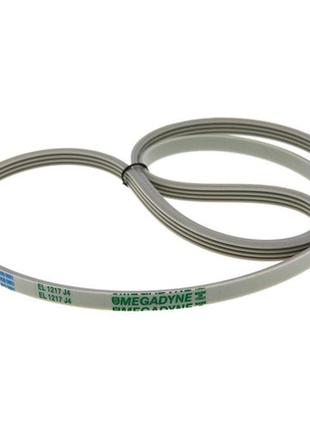 Ремінь 1217 j4 el white (megadyne el 1217 j4) для пральної машини zanussi