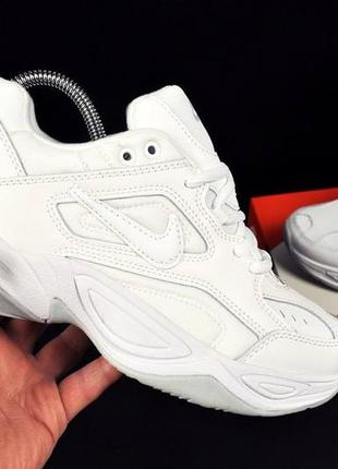 Кроссовки мужские nike m2k tekno all white👟2 фото