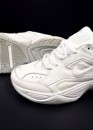 Кроссовки мужские nike m2k tekno all white👟4 фото