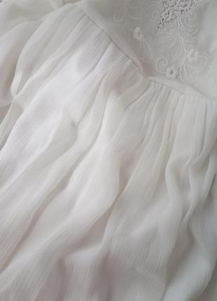 Шикарное белое женское платье на крестины 🪽8 фото