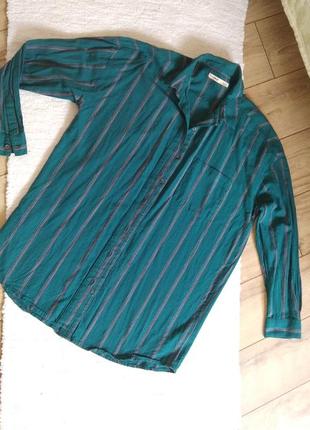 Хлопковая рубашка в ветрикальную полоску от pull & bear