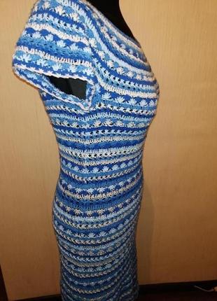 Платье вязаное крючком.2 фото