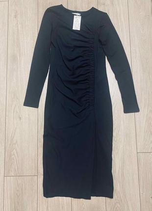 Платье черное миди reserved новое с биркой3 фото