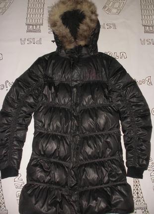 Пуховик довга куртка пухова пальто peak для мініатюрної панянки