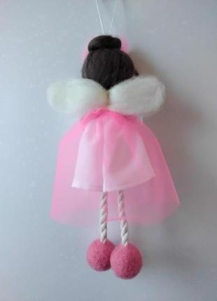 Кукла-подвеска фея с сердечком2 фото