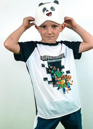 Футболка майнкрафт мальчику девочке футболка minecraft3 фото