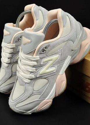 Кроссовки женские new balance 9060 gray &amp; rose