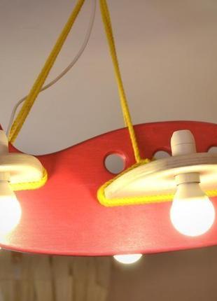 Детская люстра "самолет", светильник для детской2 фото