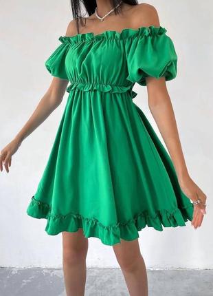 Нежное мини платье в 3-х цветах1 фото