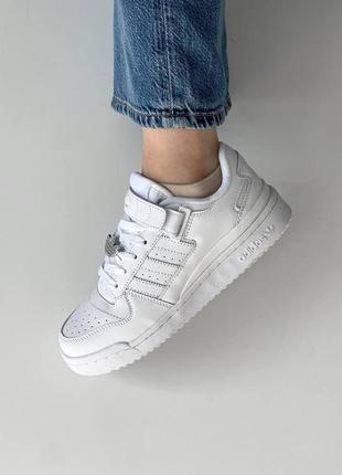 Adidas forum white logo