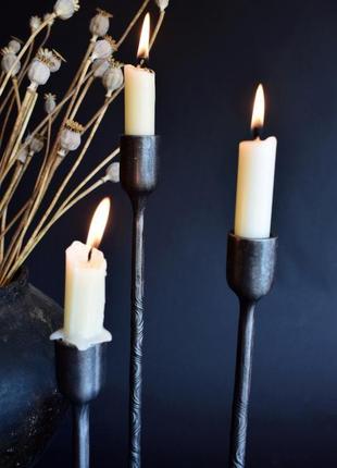 Set of three candlesticks