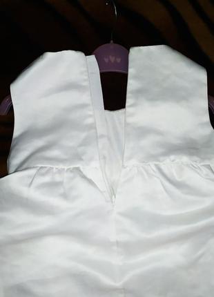 Біла святкова сукня 7-8 років 128 см зріст3 фото