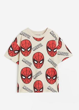 Хлопковая футболка человек паук marvel spiderman h&m2 фото