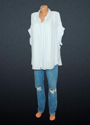Женская рубашка вискозный шелк для пышных форм4 фото