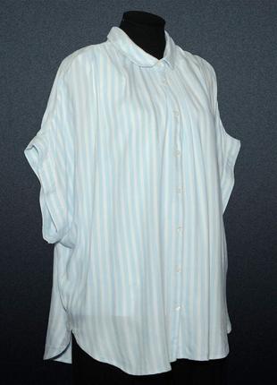 Женская рубашка вискозный шелк для пышных форм