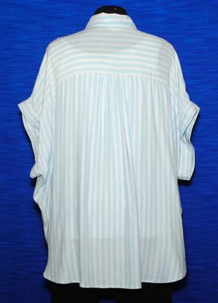 Женская рубашка вискозный шелк для пышных форм3 фото