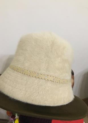 Ангора шикарна капелюшок капелюх шапка шерсть ангора хутро кролика10 фото
