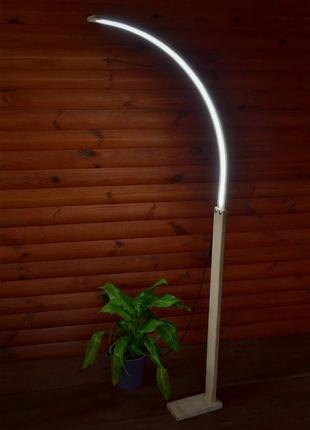 Торшер ручної роботи з натурального дерева, підлоговий світильник з гнутого дерева3 фото