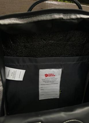 Черный городской рюкзак kanken classic 16 l, сумка, канкен класик.4 фото