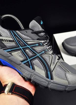 Кроссовки мужские asics gel - kahana 8 gray &amp; blue2 фото