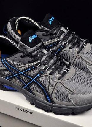 Кроссовки мужские asics gel - kahana 8 gray &amp; blue7 фото