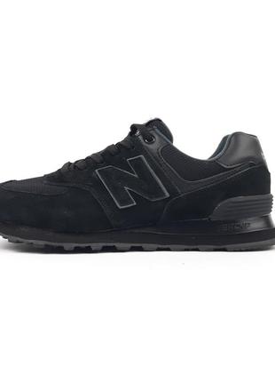 New balance 574 чорні замшева n кросівки кеди жіночі замшеві нью баланс осінні весняні демісезонні демісезон низькі замша відмінна якість низькі7 фото