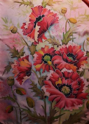 Шарф маки батик