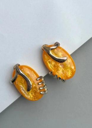 Редкие, винтажные, яркие клипсы, american vintage